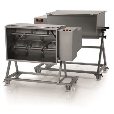 Professional 75Kg single-blade professional dough mixer with trolley. FIC75M