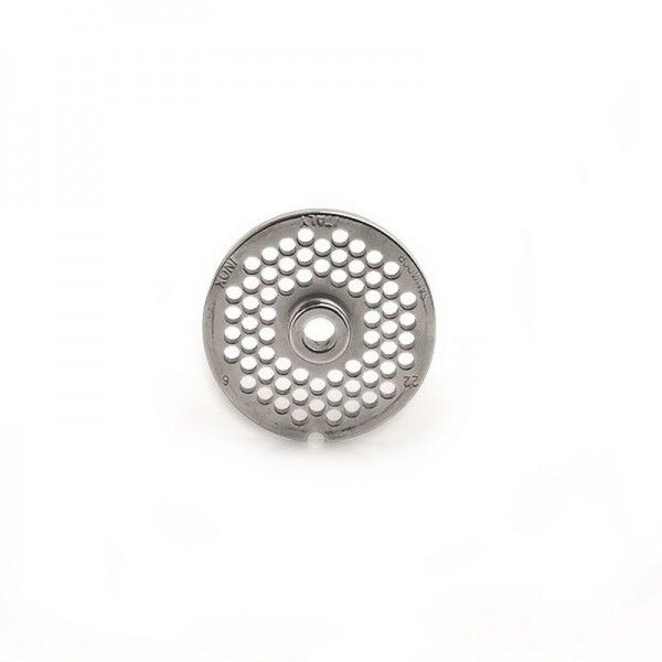 FIMAR series 8 enterprise meat grinder plate in stainless steel with Ø 6 mm holes - Fimar