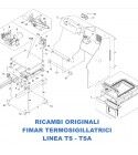 Exploded view spare parts for Fimar thermosealing machines TS Line - TSA