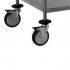 Wheels with brakes for tray trolleys