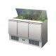 Forcar-Forcold G-S903-FC 3 door positive refrigerated saladette. - Forcar Refrigerated