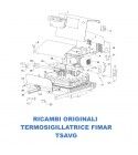 Exploded view spare parts for Fimar thermosealing machine model TSAVG