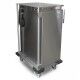 Professional heated low cabinet trolley for GN 1/1 Thermovega SH C10 for transporting hot food - Rocam