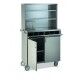 Professional all-stainless steel two-shelf, two-door service furniture Polar 2 AP - Rocam