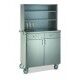 Professional all-stainless steel two-shelf, two-door service furniture Polar 2 AP - Rocam