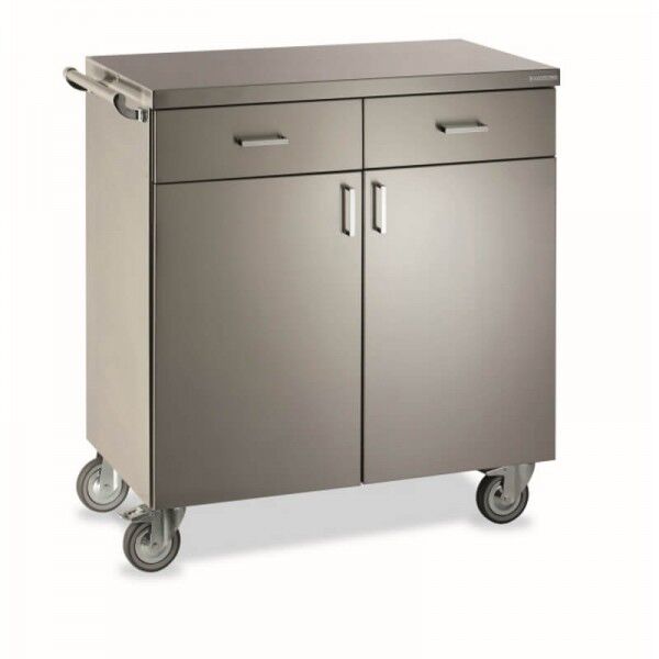 Professional all stainless steel low service furniture with 2 doors Polar 2 b - Rocam