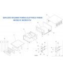 Spare parts exploded view for Fimar Electric Pizza Oven MICRO Series 1 CHAMBER