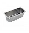 Vaschetta In Acciaio inox per Gelato da 3,4 Litri - 36x16,5 x 80 - VG36168