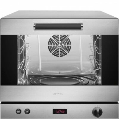 Single-phase humidified convection oven, electronic, 4 pans. ALFA43XEH - Smeg Professional