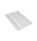 Kit 4 chrome wire grids, 600x400mm corrugated for Smeg ovens