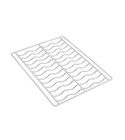 Kit 4 wavy chrome wire grills, 435x320mm for Smeg ovens