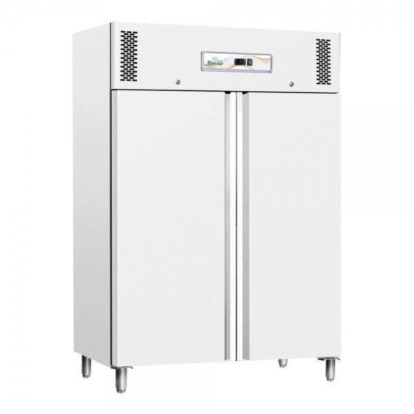 Static 2°/ 8° refrigerated cabinet with two doors. GNB1200TN - Forcar Refrigerated.