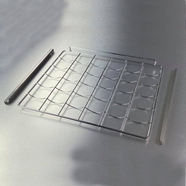 Metal grille for wine cellars series BJ Static pair of guides. mod BJ22S - Forcar Refrigerated