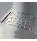 Metal grille for wine cellars series BJ Static pair of guides. mod BJ22S