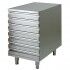Cassettiera inox per contenitori impasti pizza. CAS7