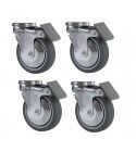 Wheel kit for spiral mixer