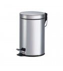 3L steel dustbin with pedal. Ø16 x H 24 cm. inner basket. IRON1