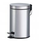 12L steel dustbin with pedal. Ø25 x H 38 cm. inner basket. IRON3