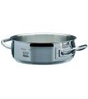 Professional low casserole with two handles. various diameters. "5 Stars" Collection.