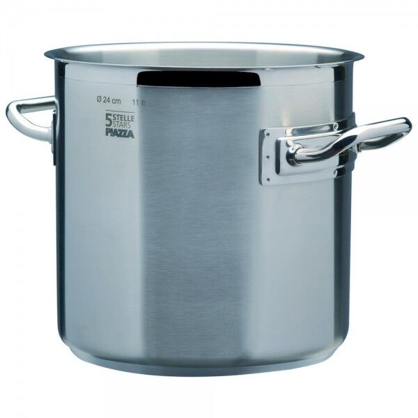 Professional pot with two handles. various diameters. "5 Stars" Collection - Square