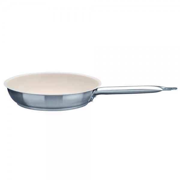 Professional frying pan with white nonstick coating. various diameters. - Square