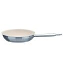 Professional frying pan with white nonstick coating. various diameters.