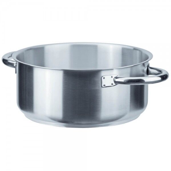 Professional medium casserole with two handles. various diameters. Chef Collection - Square