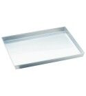 Professional Rectangular Tray, Pan with low edge. Various sizes. aluminum collection.