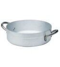 Professional aluminum low casserole with two handles. various diameters. Alluminium Collection