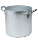Professional aluminum cylindrical pot with two handles. various diameters. Alluminium Collection