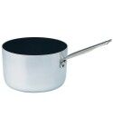 Professional nonstick aluminum medium casserole with one handle. various diameters. Alluminium Collection