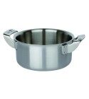 Mini casserole medium height professional two-handle. various diameters. "3-ply" collection