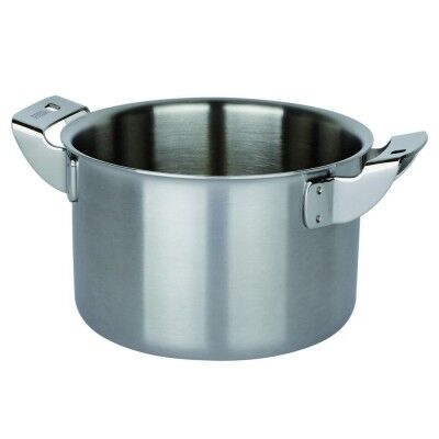 Professional high mini casserole with two handles. various diameters. Collection "3-ply" - Piazza