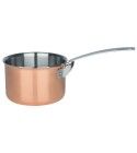 Mini professional single handle high casserole. various diameters. "4-ply" Copper Collection