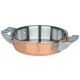 Professional mini pan with two handles. various diameters. Collection "4-ply" Copper - Square