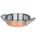 Professional mini pan with two handles. various diameters. "4-ply" Copper Collection