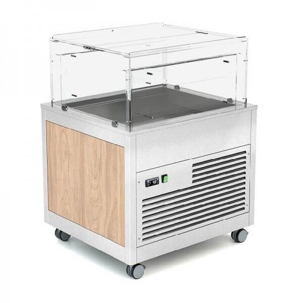 Omnia Pick professional refrigerated display case with wheels for self-service - Rocam