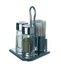 3-piece Salt, Pepper and Toothpick Tableware. Made of wire. 330400