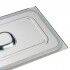 Stainless steel sealing lid for GN1/6 Gastronorm bowls. COPG16
