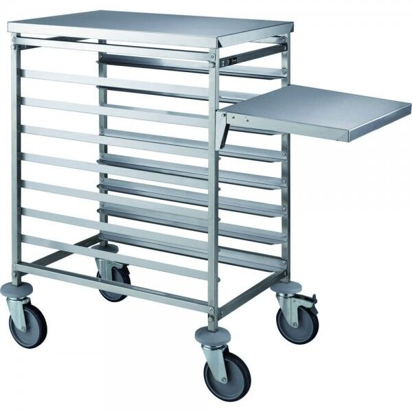 Stainless steel trolley for fresh pasta cassettes. Capacity up to 8 Cassettes. CARPF - Fimar