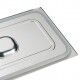 Stainless steel sealing lid for GN1/2 Gastronorm pans. COPG12 - Forcar Multiservice