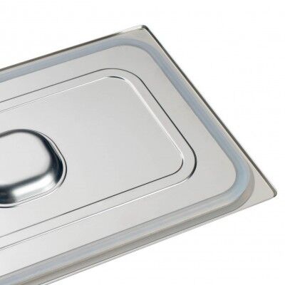 Stainless steel lid for Gastronorm pans, GN1/6