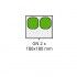 Mold with 2 imprints 180x180 mm GN2 for Fimar TS400 semi-automatic thermosealing machine. ACSTTS4004