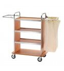 Forcar laundry trolley 4 shelves and bag A1510