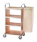 Forcar laundry cart 4 shelves and bag CA1505W