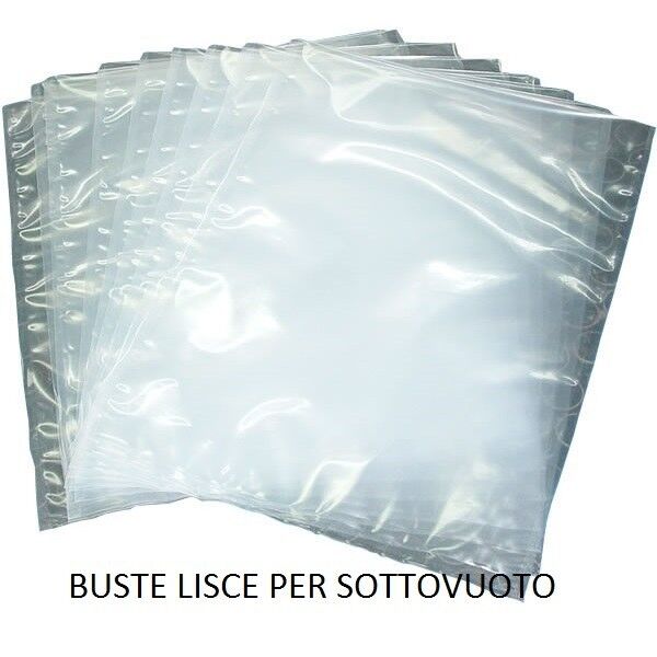 Smooth vacuum pouches suitable for cooking with 90 micron thickness. Cod. LIS-CO - Fimar