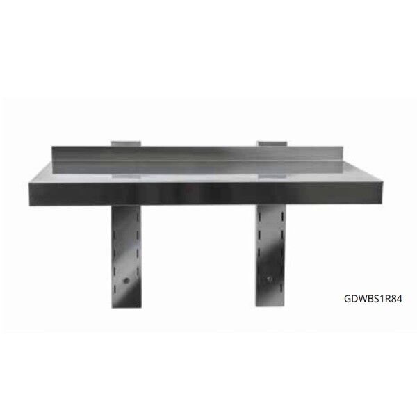 Stainless steel shelf depth 30cm. Length 60-200 cm - Forcar Inox