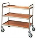 Stainless Steel Service Trolley with Three Shelves. CA1050 - CA1050W