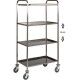 Stainless steel service trolley. dim. 100x50 cm - Forcar Multiservice