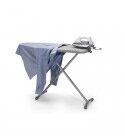 Hotel ironing station with board, iron and anti-theft rotating seat. AS